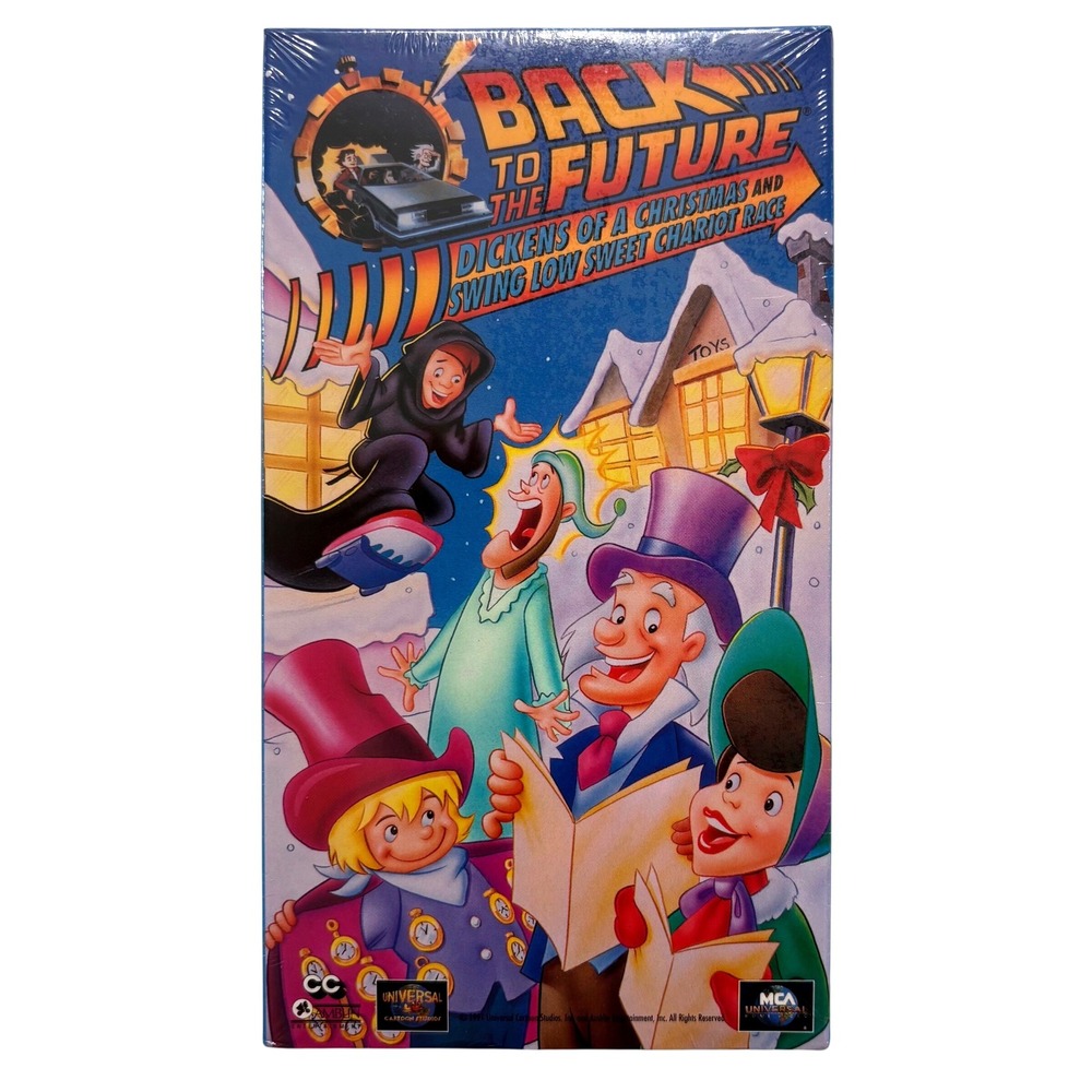 Back to the Future Animated Series VHS Dickens of a Christmas 1993 Sealed MCA